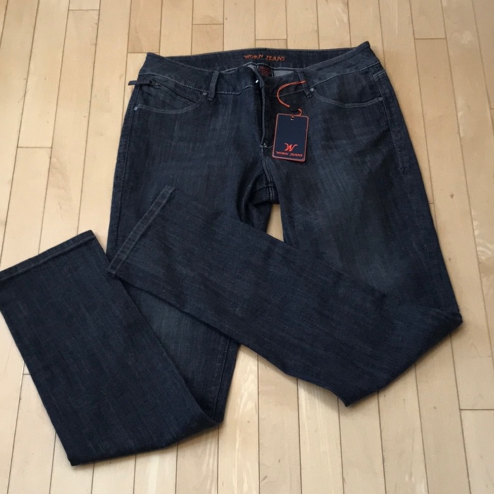 NWT WORN Jeans Brand skinny Stretch jeans - sz: 12/31 - black